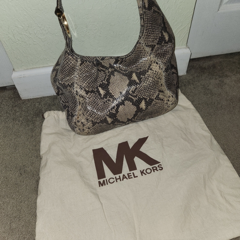 Michael Kors Python Hobo Bag - Picture 5 of 7